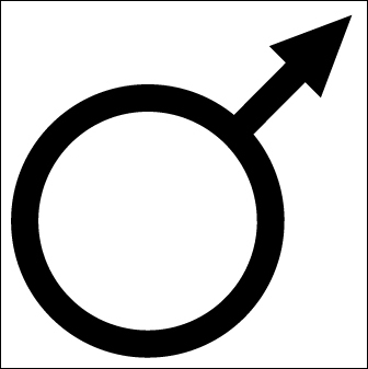 Roman astrological symbol for Mars